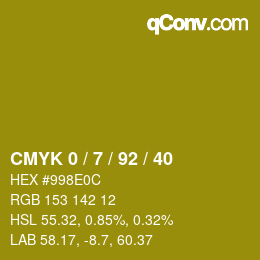 Color code: CMYK 0 / 7 / 92 / 40 | qconv.com
