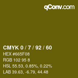 Color code: CMYK 0 / 7 / 92 / 60 | qconv.com