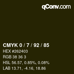 カラーコード: CMYK 0 / 7 / 92 / 85 | qconv.com