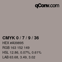 Color code: CMYK 0 / 7 / 9 / 36 | qconv.com