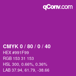 Color code: CMYK 0 / 80 / 0 / 40 | qconv.com