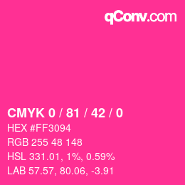 Color code: CMYK 0 / 81 / 42 / 0 | qconv.com