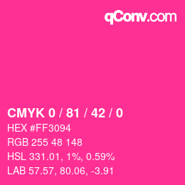 Color code: CMYK 0 / 81 / 42 / 0 | qconv.com