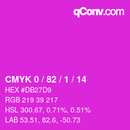 Color code: CMYK 0 / 82 / 1 / 14 | qconv.com
