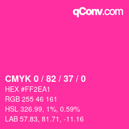 Color code: CMYK 0 / 82 / 37 / 0 | qconv.com