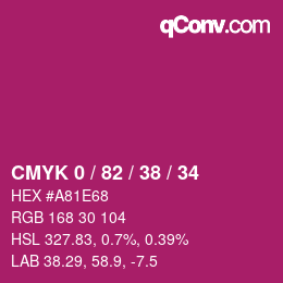 Color code: CMYK 0 / 82 / 38 / 34 | qconv.com