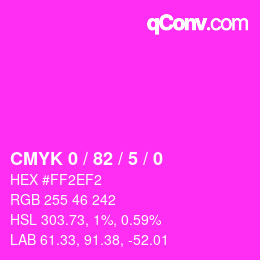 Color code: CMYK 0 / 82 / 5 / 0 | qconv.com