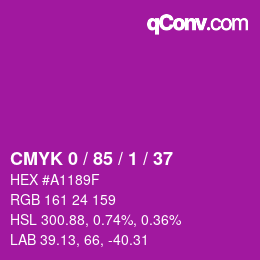Color code: CMYK 0 / 85 / 1 / 37 | qconv.com