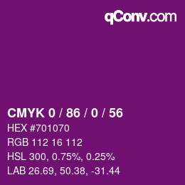 Color code: CMYK 0 / 86 / 0 / 56 | qconv.com