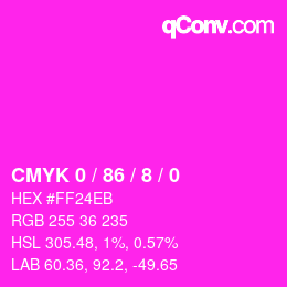Color code: CMYK 0 / 86 / 8 / 0 | qconv.com