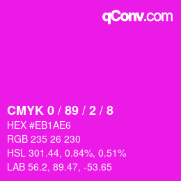 Color code: CMYK 0 / 89 / 2 / 8 | qconv.com