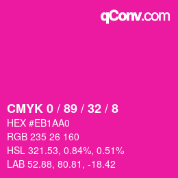 Color code: CMYK 0 / 89 / 32 / 8 | qconv.com