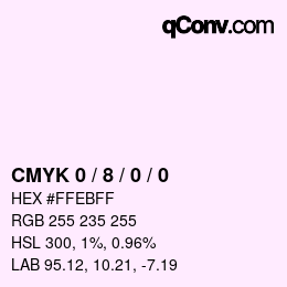 Color code: CMYK 0 / 8 / 0 / 0 | qconv.com