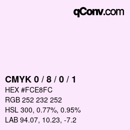 Color code: CMYK 0 / 8 / 0 / 1 | qconv.com