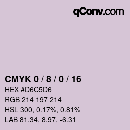 Color code: CMYK 0 / 8 / 0 / 16 | qconv.com
