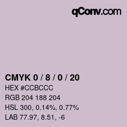 Color code: CMYK 0 / 8 / 0 / 20 | qconv.com