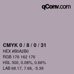 颜色代码: CMYK 0 / 8 / 0 / 31 | qconv.com