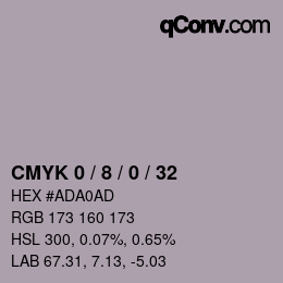 颜色代码: CMYK 0 / 8 / 0 / 32 | qconv.com