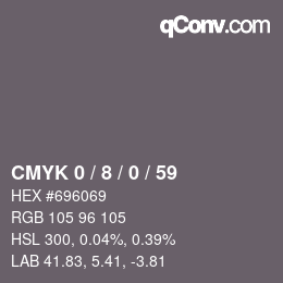 Color code: CMYK 0 / 8 / 0 / 59 | qconv.com
