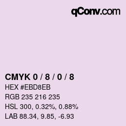 Color code: CMYK 0 / 8 / 0 / 8 | qconv.com