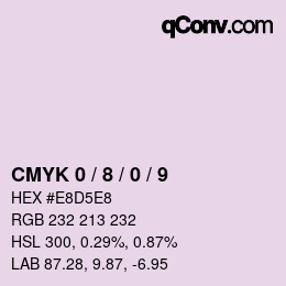 Color code: CMYK 0 / 8 / 0 / 9 | qconv.com