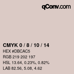 カラーコード: CMYK 0 / 8 / 10 / 14 | qconv.com