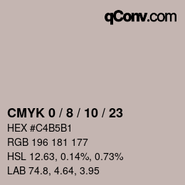 Color code: CMYK 0 / 8 / 10 / 23 | qconv.com