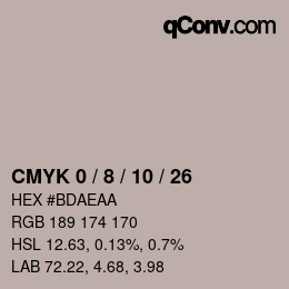 Color code: CMYK 0 / 8 / 10 / 26 | qconv.com
