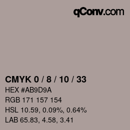 Farbcode: CMYK 0 / 8 / 10 / 33 | qconv.com