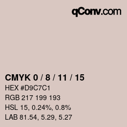 カラーコード: CMYK 0 / 8 / 11 / 15 | qconv.com