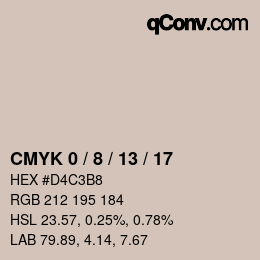 Color code: CMYK 0 / 8 / 13 / 17 | qconv.com
