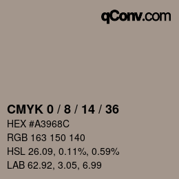 Color code: CMYK 0 / 8 / 14 / 36 | qconv.com