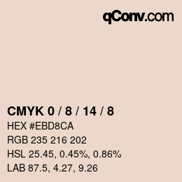 Code couleur: CMYK 0 / 8 / 14 / 8 | qconv.com