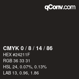 Color code: CMYK 0 / 8 / 14 / 86 | qconv.com