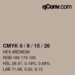 Color code: CMYK 0 / 8 / 15 / 26 | qconv.com