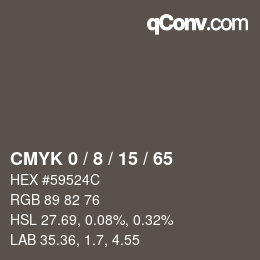 Color code: CMYK 0 / 8 / 15 / 65 | qconv.com