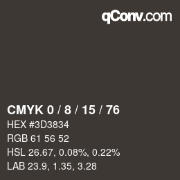 Color code: CMYK 0 / 8 / 15 / 76 | qconv.com