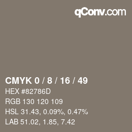 Color code: CMYK 0 / 8 / 16 / 49 | qconv.com
