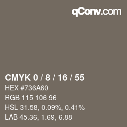 Color code: CMYK 0 / 8 / 16 / 55 | qconv.com