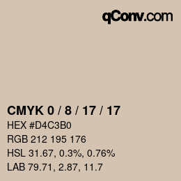 Color code: CMYK 0 / 8 / 17 / 17 | qconv.com