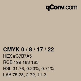 Color code: CMYK 0 / 8 / 17 / 22 | qconv.com