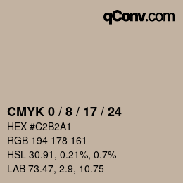 Color code: CMYK 0 / 8 / 17 / 24 | qconv.com