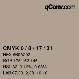 Color code: CMYK 0 / 8 / 17 / 31 | qconv.com