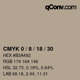 Color code: CMYK 0 / 8 / 18 / 30 | qconv.com