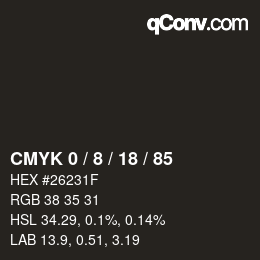 Color code: CMYK 0 / 8 / 18 / 85 | qconv.com