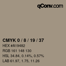 Color code: CMYK 0 / 8 / 19 / 37 | qconv.com