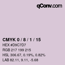 Color code: CMYK 0 / 8 / 1 / 15 | qconv.com