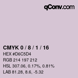 Color code: CMYK 0 / 8 / 1 / 16 | qconv.com