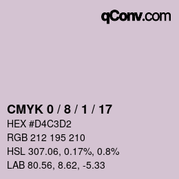 Color code: CMYK 0 / 8 / 1 / 17 | qconv.com