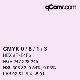 Código de color: CMYK 0 / 8 / 1 / 3 | qconv.com